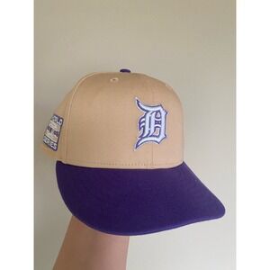 Sold Out EUC Detroit Tigers New Era hat purple/peach World Series 06 patch 7 1/8